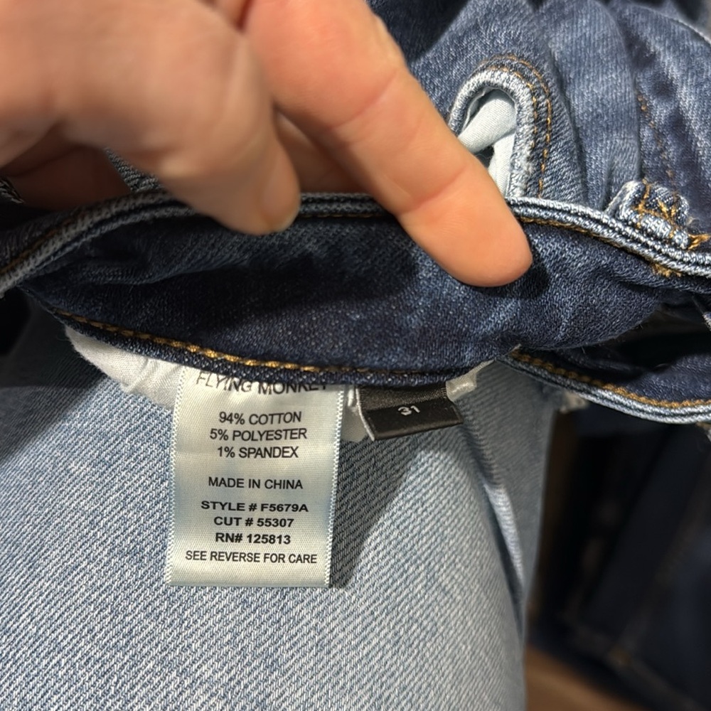 Flying Monkey Dark Blue Ankle Jeans - Picture 3 of 3